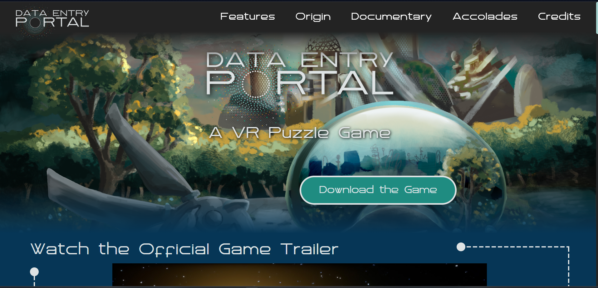 Data Entry: Portal's website