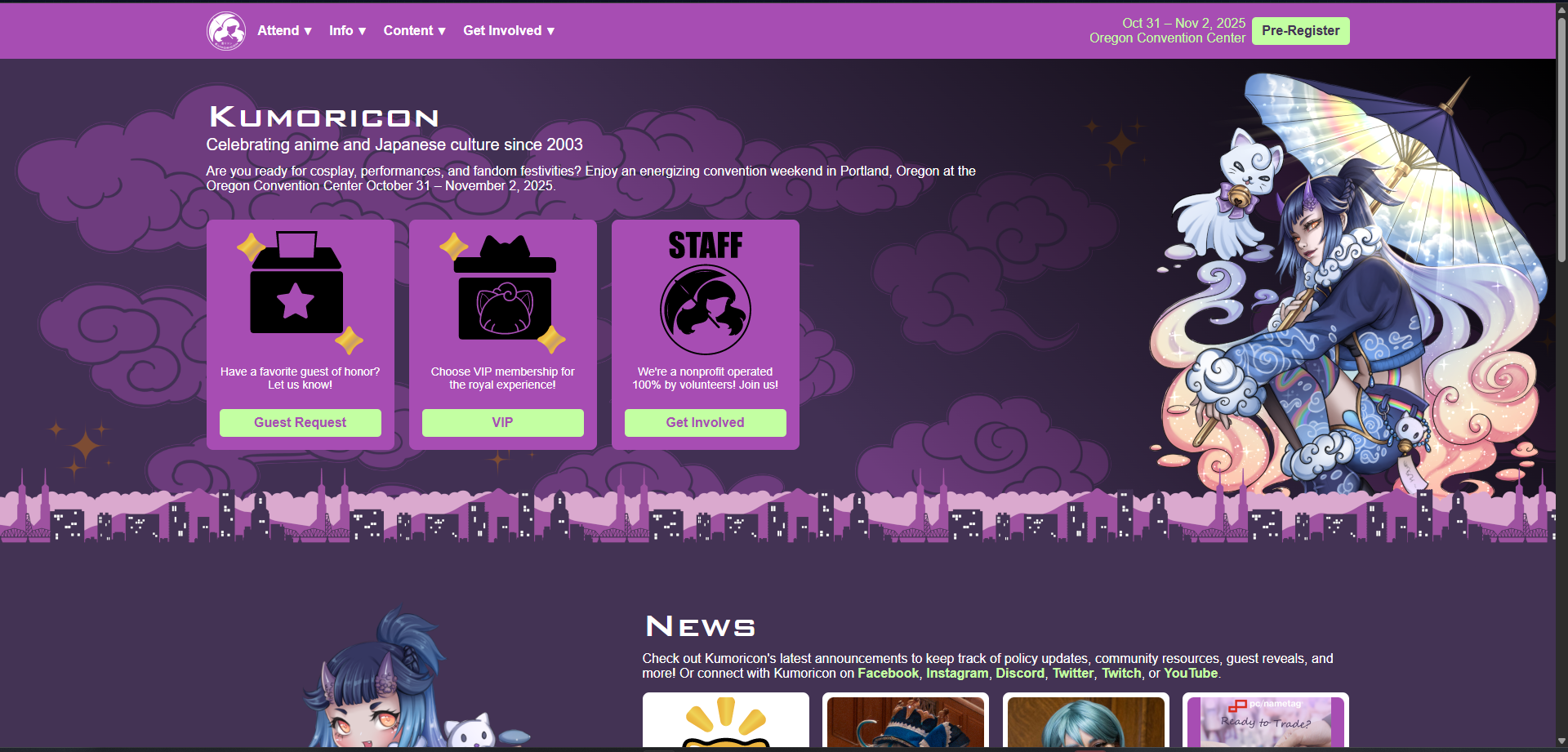 Kumoricon's website